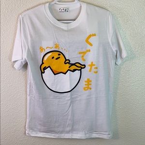 White Gudetama T Shirt Size Medium